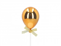 Cake Topper Ballon gold 3D