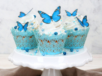 Wafer Paper Schmetterlinge blau 29 Stck ausgestanzt