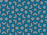 Transferfolie Mosaique Bleu