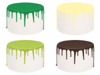 Cake Drip Glasur Jungle-Set 4er