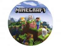 Tortenaufleger Minecraft, rund 20cm