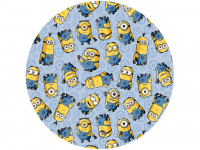 Tortenaufleger Minions hellblau, rund 20cm