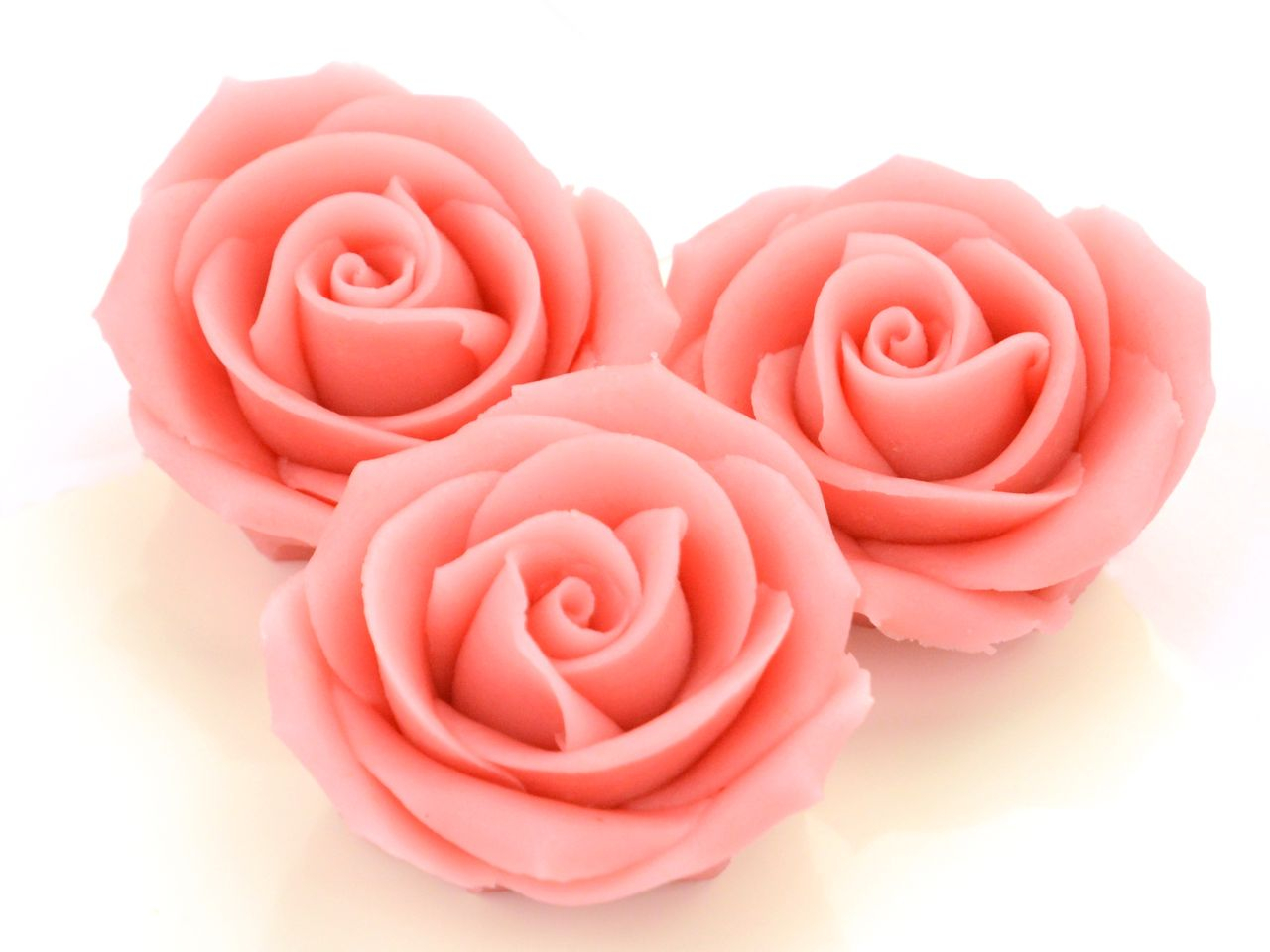 Marzipan-Rosen gro rosa 16 Stck