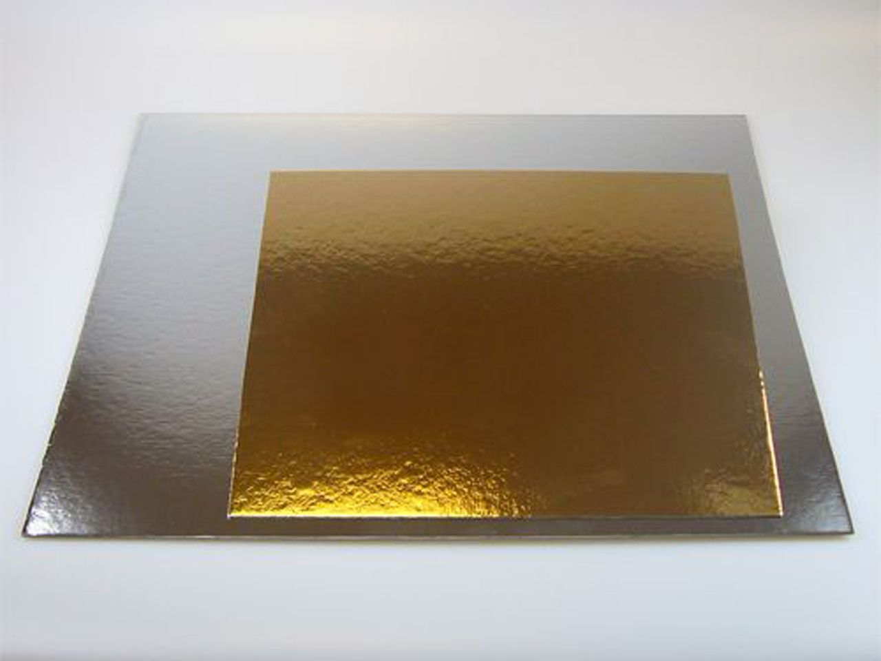 FunCakes Cake Cards silber-gold Quadratisch 30cm, Strke 1mm, 3 Stck