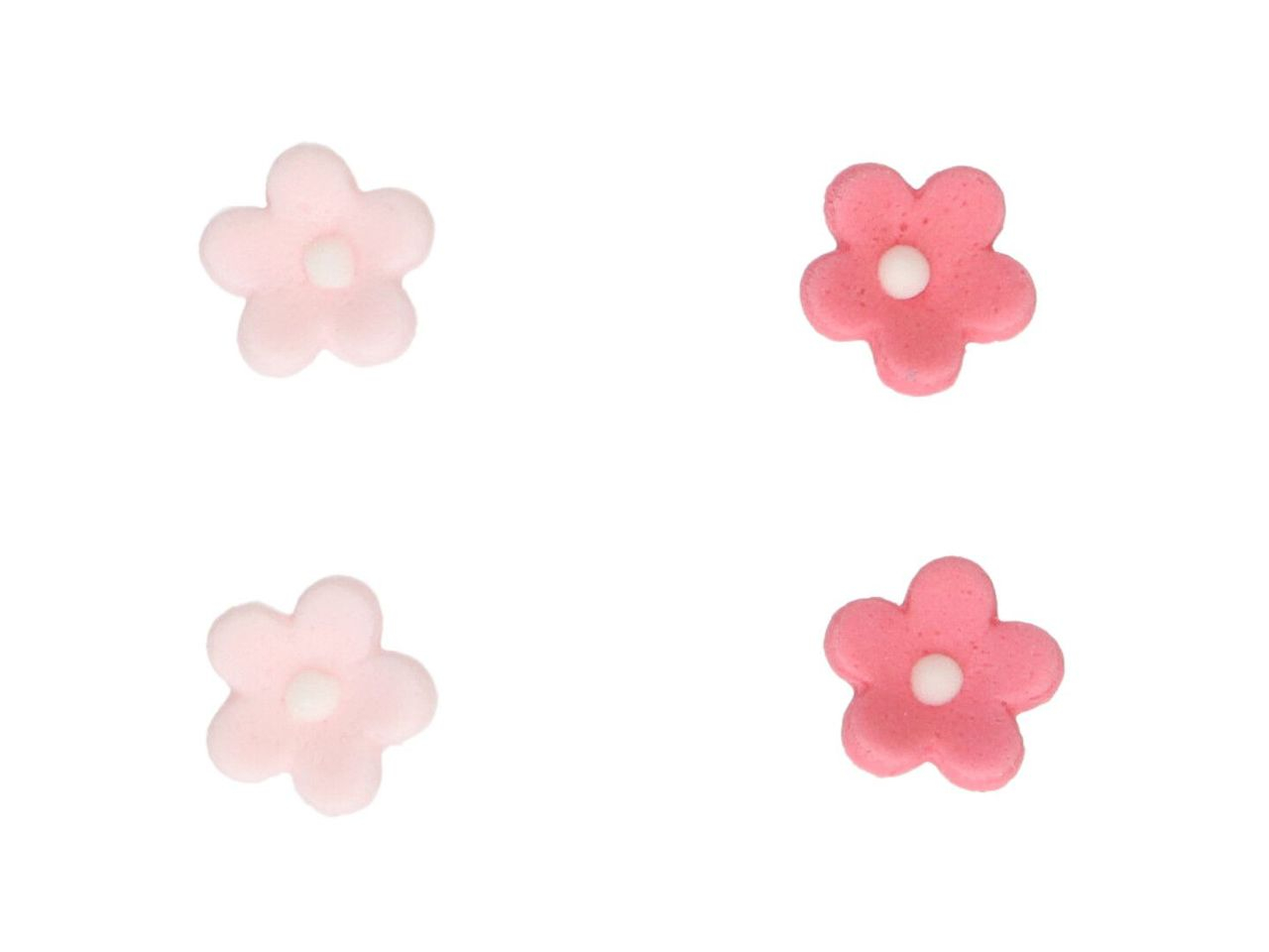 Zuckerdekore Blumen mini pink 64 Stck