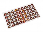 1 Folie Schokoladen-Dekor Herz Zartbitter