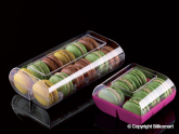 Macaron Verpackung 6er transparent