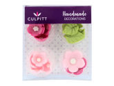 Culpitt Tortendeko Blumen & Bltter pink