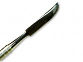Edelstahl Werkzeug Nr. 2 - Flaches rundes abgewinkeltes Skalpell Tool